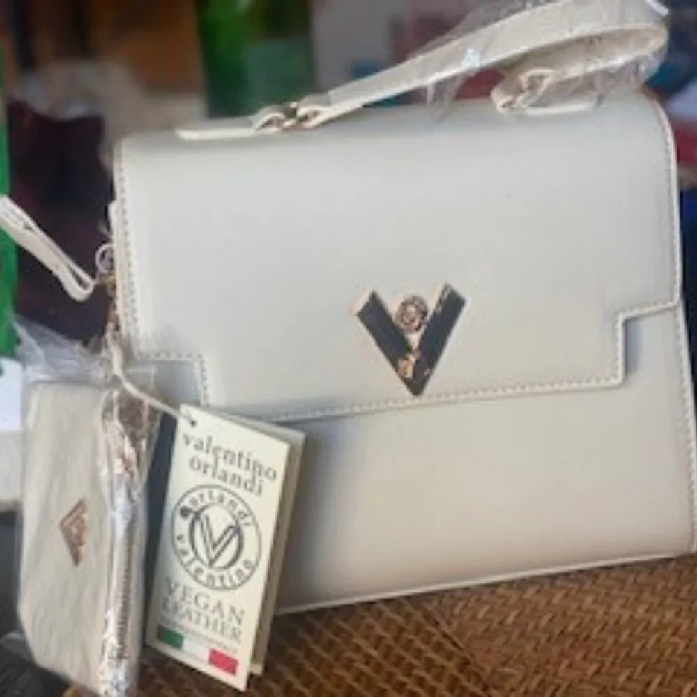 Valentino Orlandi Medium Satchel Bag with Adjustable Strap and Wallet - Picture 2 of 3